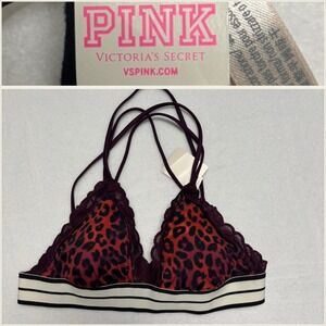 PINK Victoria's Secret‎ Leopard Lace Bralette Bralette Style B875 Size S